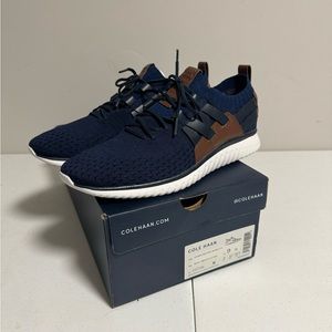 Cole Haan Men's GrandMotion Woven Sneaker Navy Style C27735 Size 9W